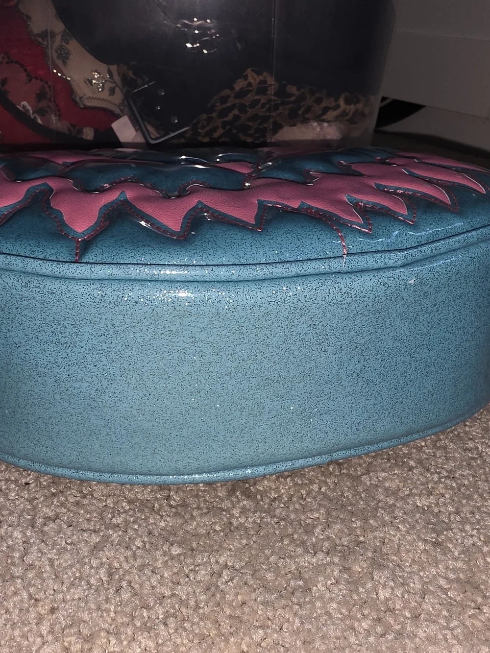Love Pain And Stitches Pink And Blue Pumpkin Kult Bag